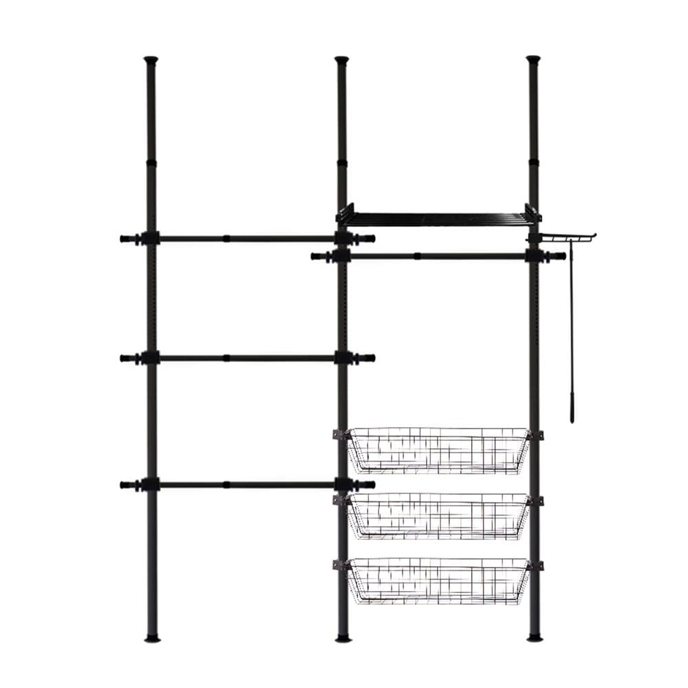 ราวแขวนผ้า TUGU R68B 160x42.5x300 ซม. สีดำ