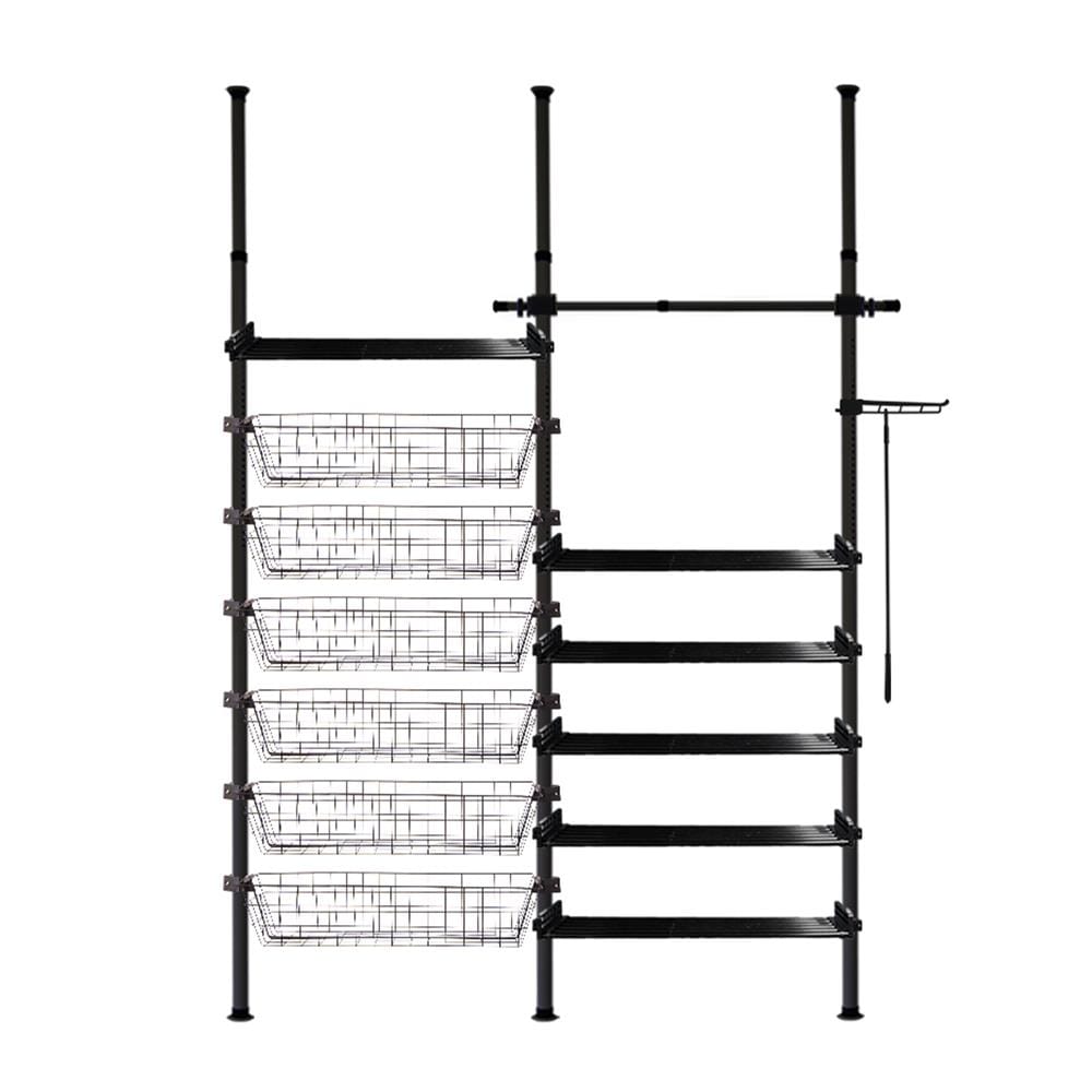 ราวแขวนผ้า TUGU R67B 170x42.5x300 ซม. สีดำ