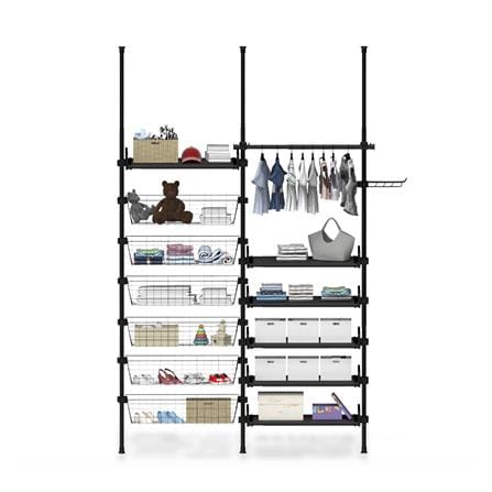 ราวแขวนผ้า TUGU R67B 170x42.5x300 ซม. สีดำ_2