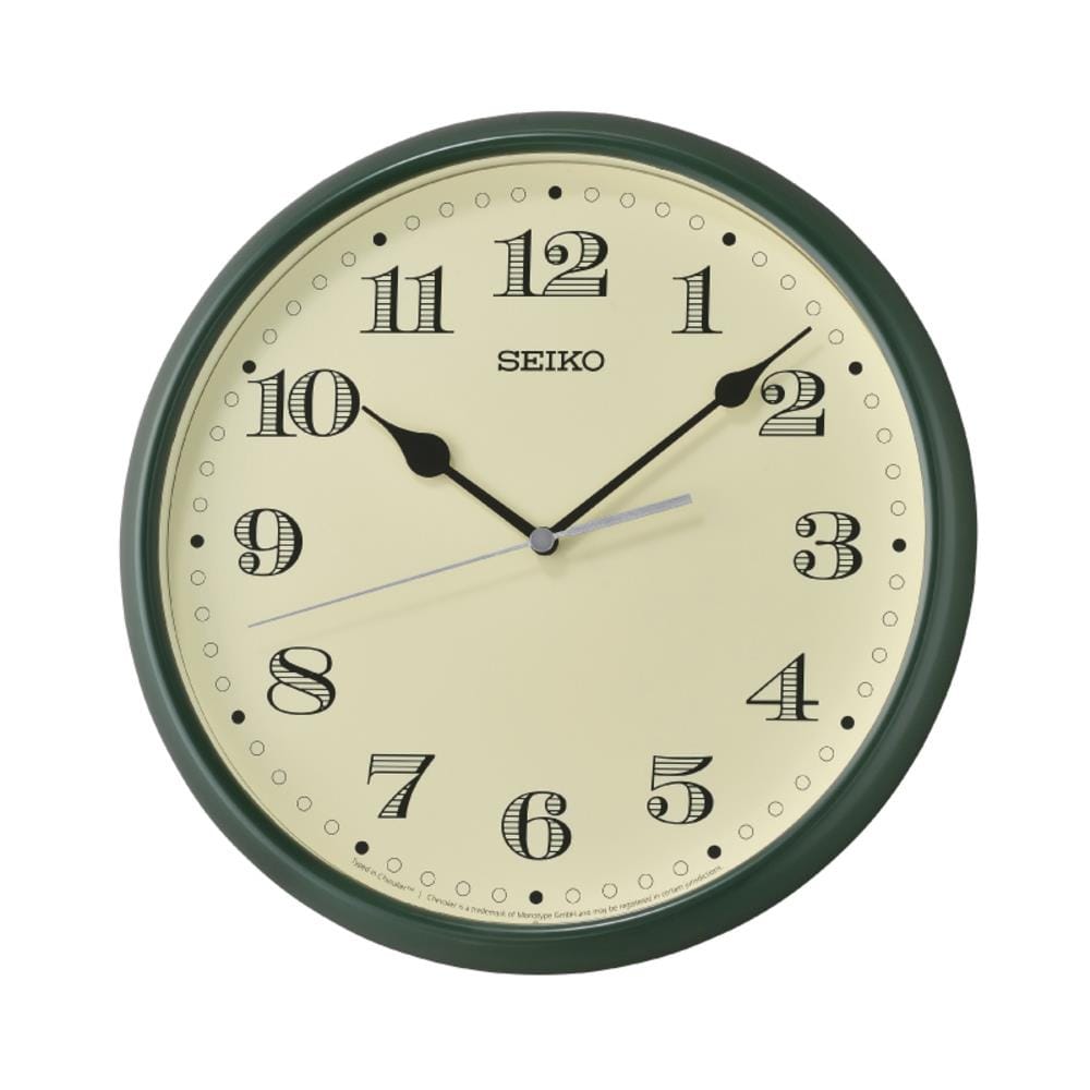นาฬิกาแขวน SEIKO CLOCKS QXA796M 11 นิ้ว สีเขียว