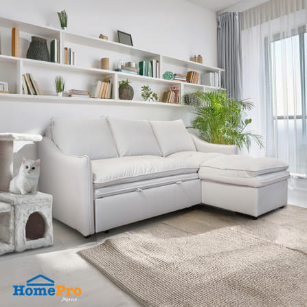 โซฟาเข้ามุมขวา FURDINI MARCEL PET FRIENDLY สีขาว_7