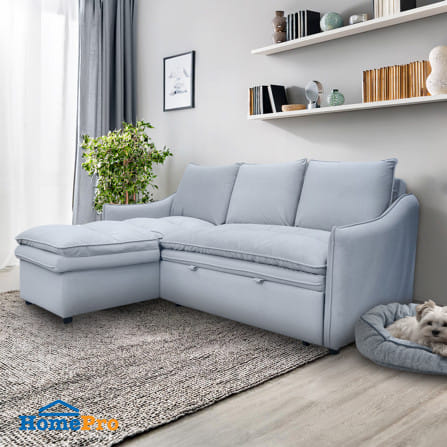 โซฟาเข้ามุมซ้าย FURDINI MARCEL PET FRIENDLY สีเทา_4