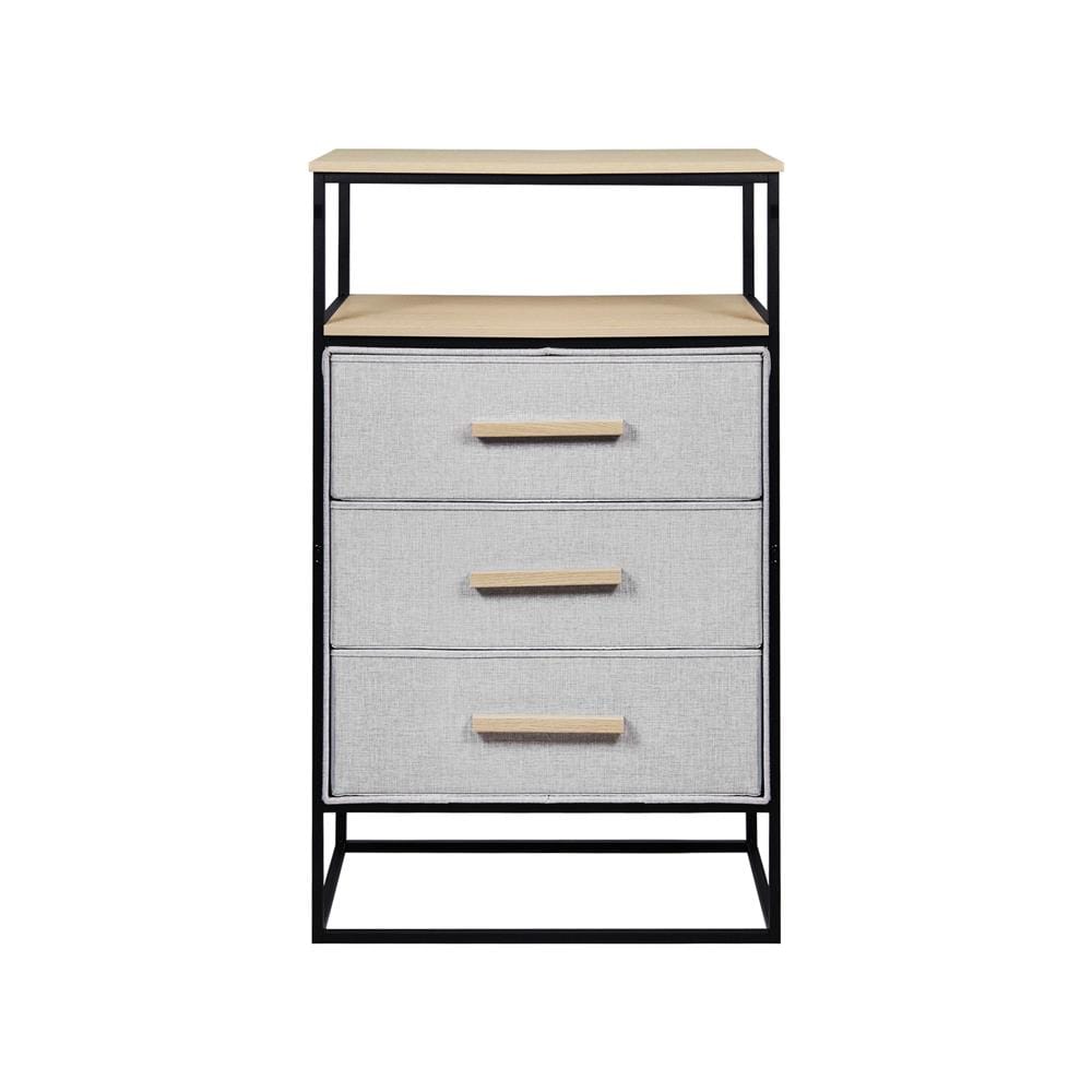 ชั้นลิ้นชักผ้า 3 ชั้น STACKO DIMI 60X34X99.6 ซม. สีเทา