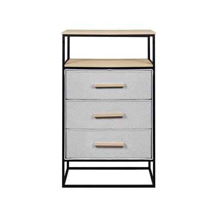 ชั้นลิ้นชักผ้า 3 ชั้น STACKO DIMI 60X34X99.6 ซม. สีเทา_2