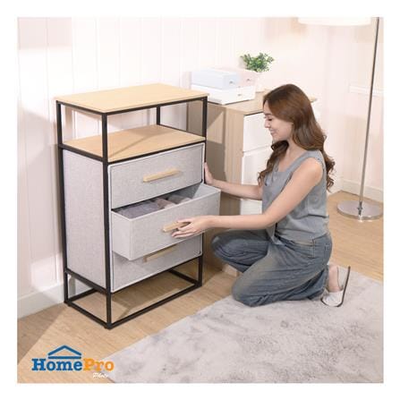 ชั้นลิ้นชักผ้า 3 ชั้น STACKO DIMI 60X34X99.6 ซม. สีเทา_5