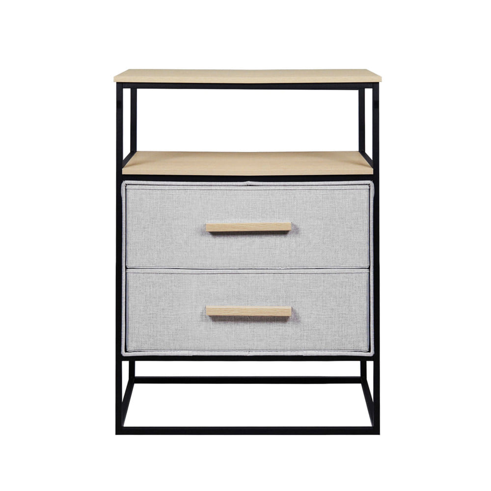 ชั้นลิ้นชักผ้า 2 ชั้น STACKO DIMI 60X34X80.8 ซม. สีเทา