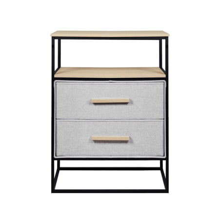 ชั้นลิ้นชักผ้า 2 ชั้น STACKO DIMI 60X34X80.8 ซม. สีเทา_2