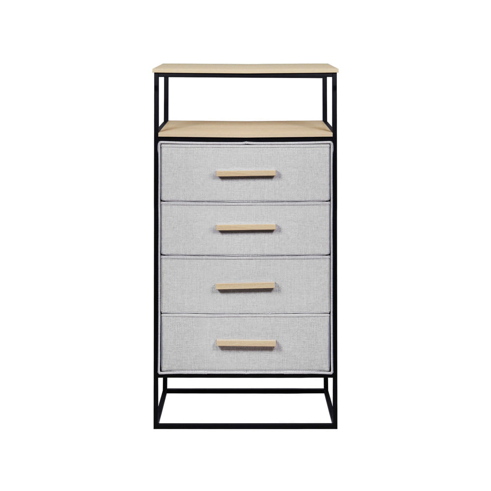 ชั้นลิ้นชักผ้า 4 ชั้น STACKO DIMI 60X34X118.4 ซม. สีเทา
