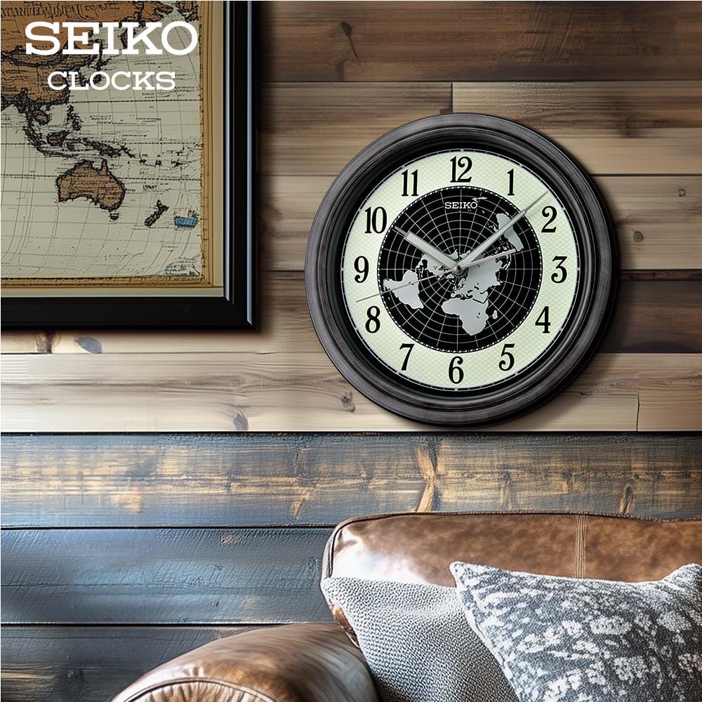 นาฬิกาแขวน SEIKO CLOCKS QXA825S 12.5 นิ้ว สีดำ