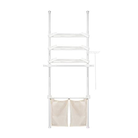 ราวแขวนผ้า TUGU R63PW 80x42.5x300 ซม. สีขาว_0