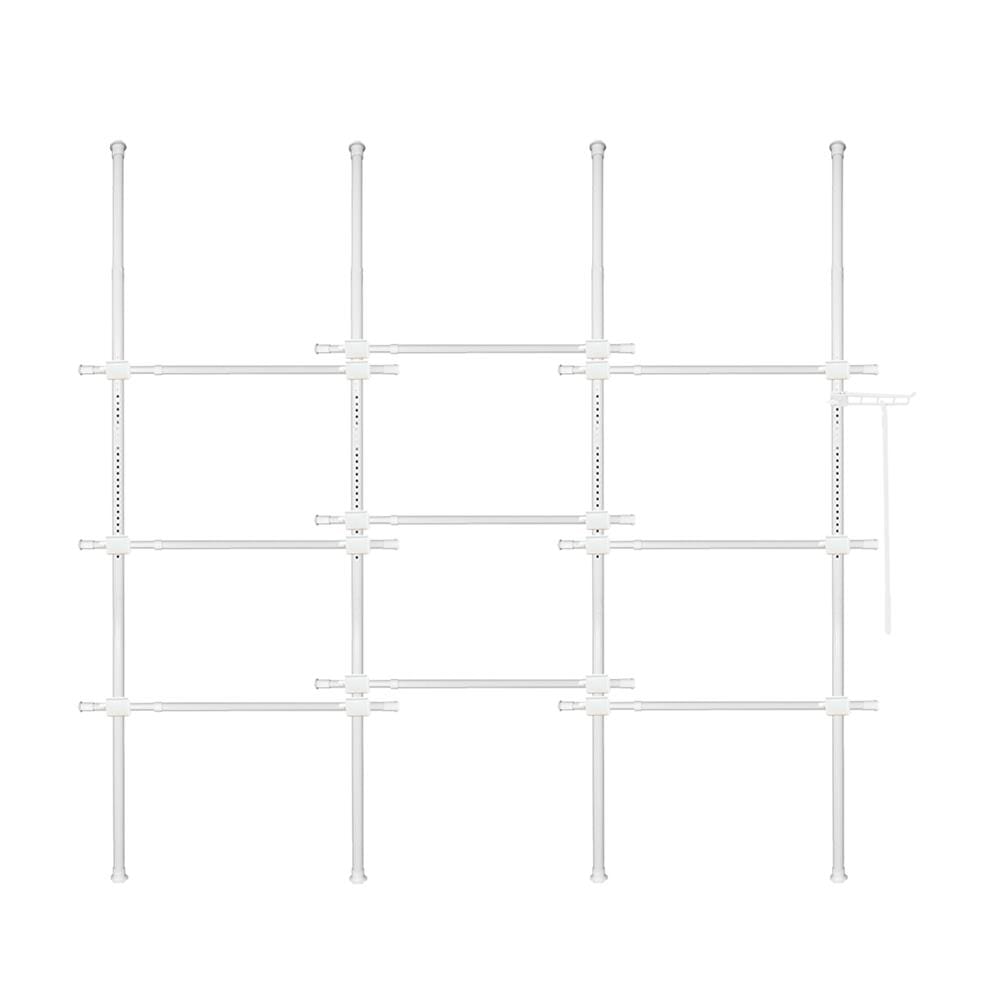 ราวแขวนผ้า TUGU R65PW 330x50x300 ซม. สีขาว_1