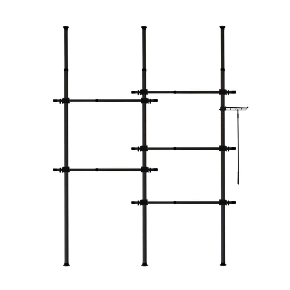 ราวแขวนผ้า TUGU R61B 220x50x300 ซม. สีดำ