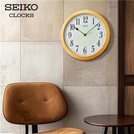 นาฬิกาแขวน SEIKO CLOCKS QXA824A 16 นิ้ว สีน้ำตาลอ่อน_4