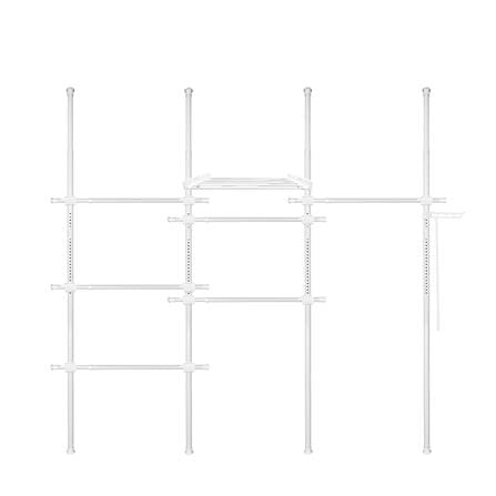 ราวแขวนผ้า TUGU R60PW 240x42.5x300 ซม. สีขาว_0
