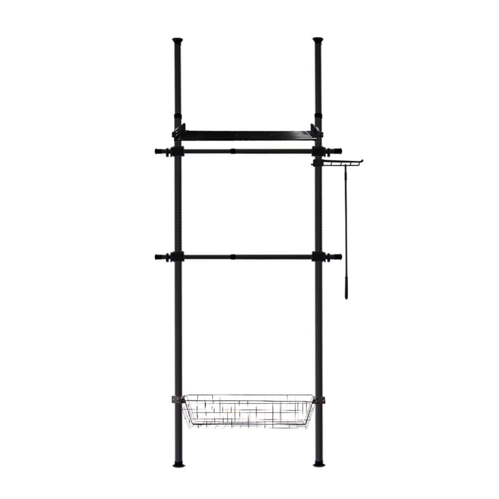 ราวแขวนผ้า TUGU R62B 85X42.5X300 ซม. สีดำ