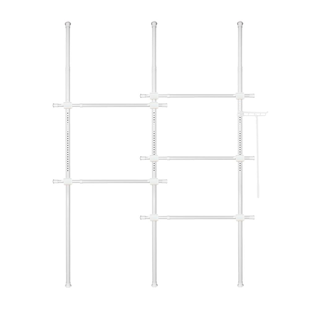 ราวแขวนผ้า TUGU R61PW 220x50x300 ซม. สีขาว_1