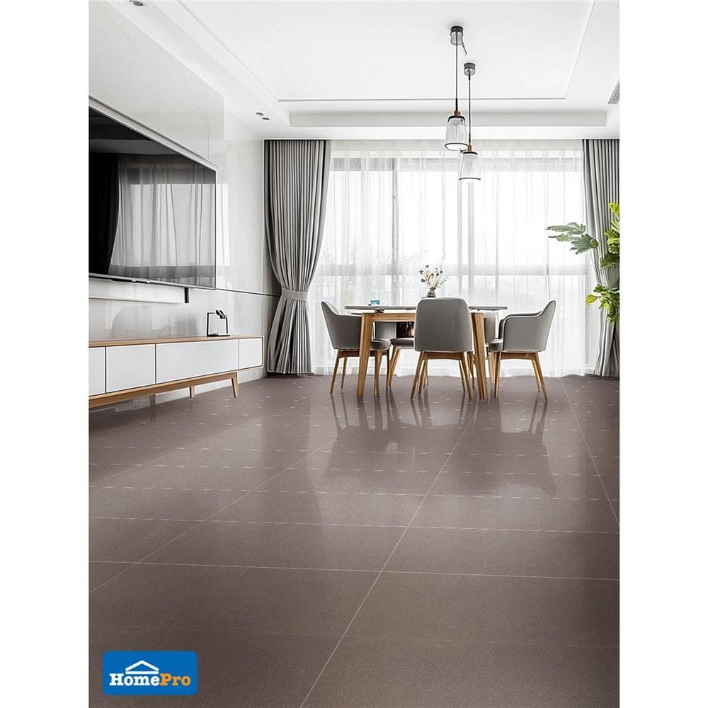 กระเบื้องพื้นพอร์ซเลน 60x120 ซม. TARA มอคค่า น้ำตาล A 1.44 ตร.ม.