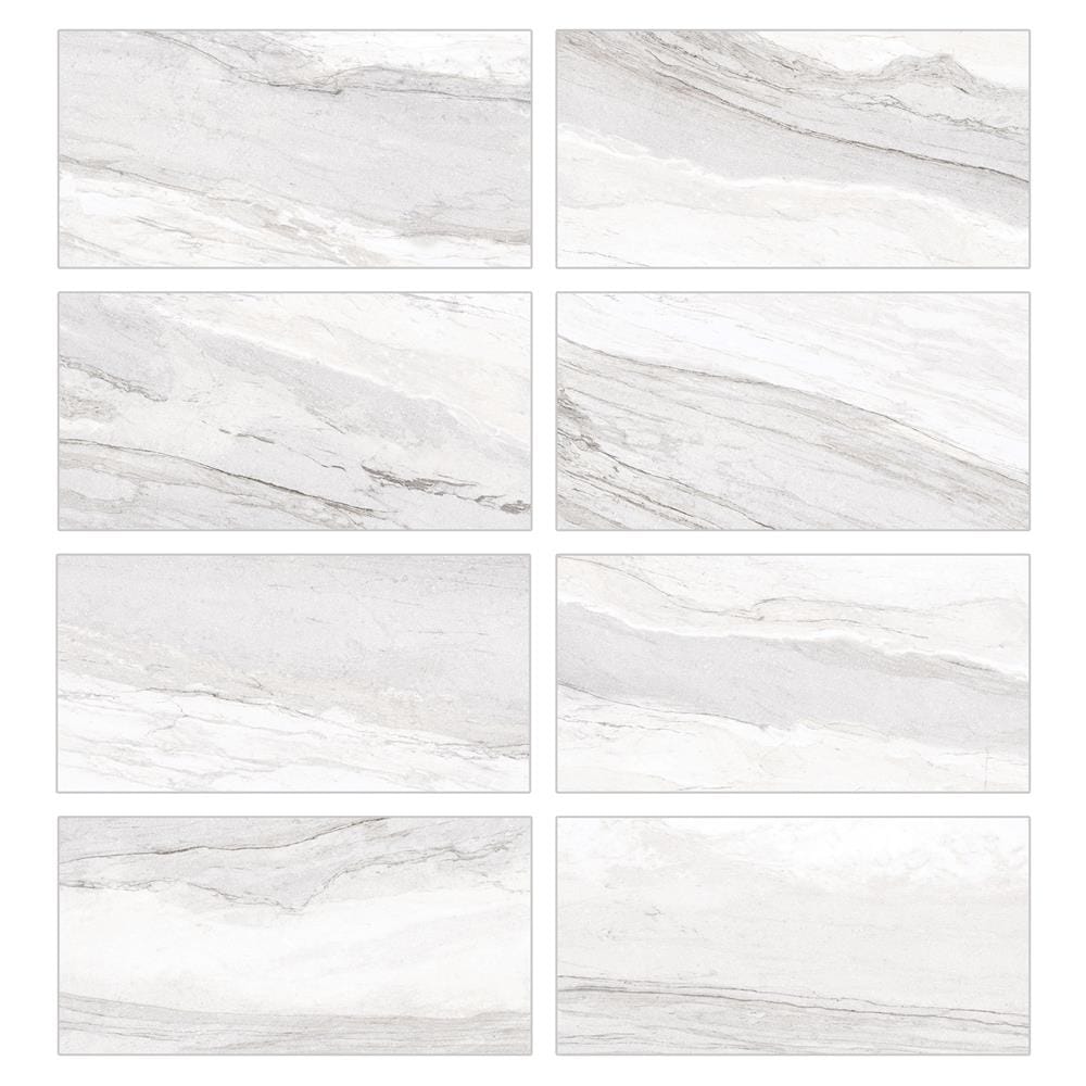 กระเบื้องพื้นพอร์ซเลน 60x120 ซม. COTTO อเรนโซ่ บลองโค ขาว PM 1.44 ตร.ม.