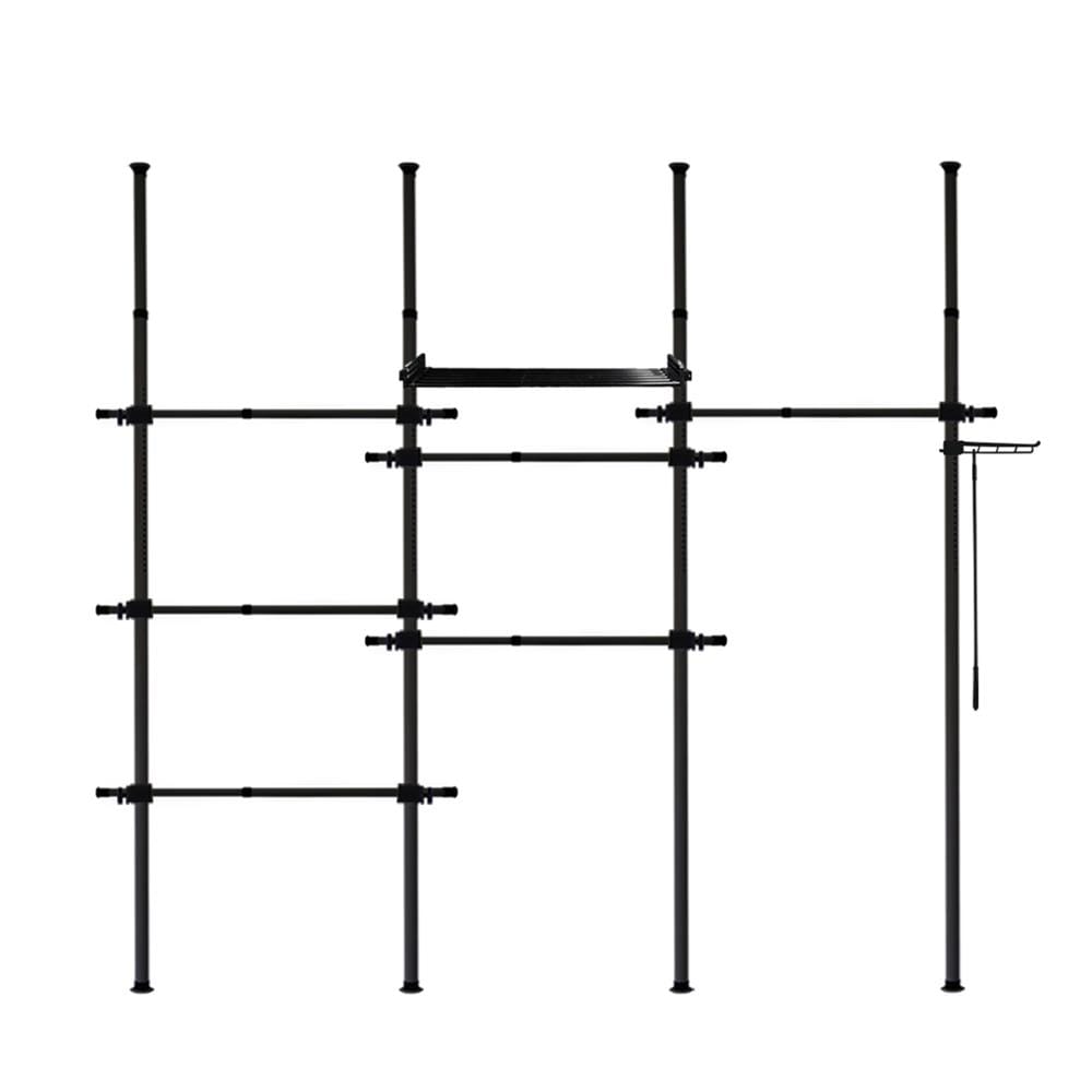 ราวแขวนผ้า TUGU R60B 240x42.5x300 ซม. สีดำ_1