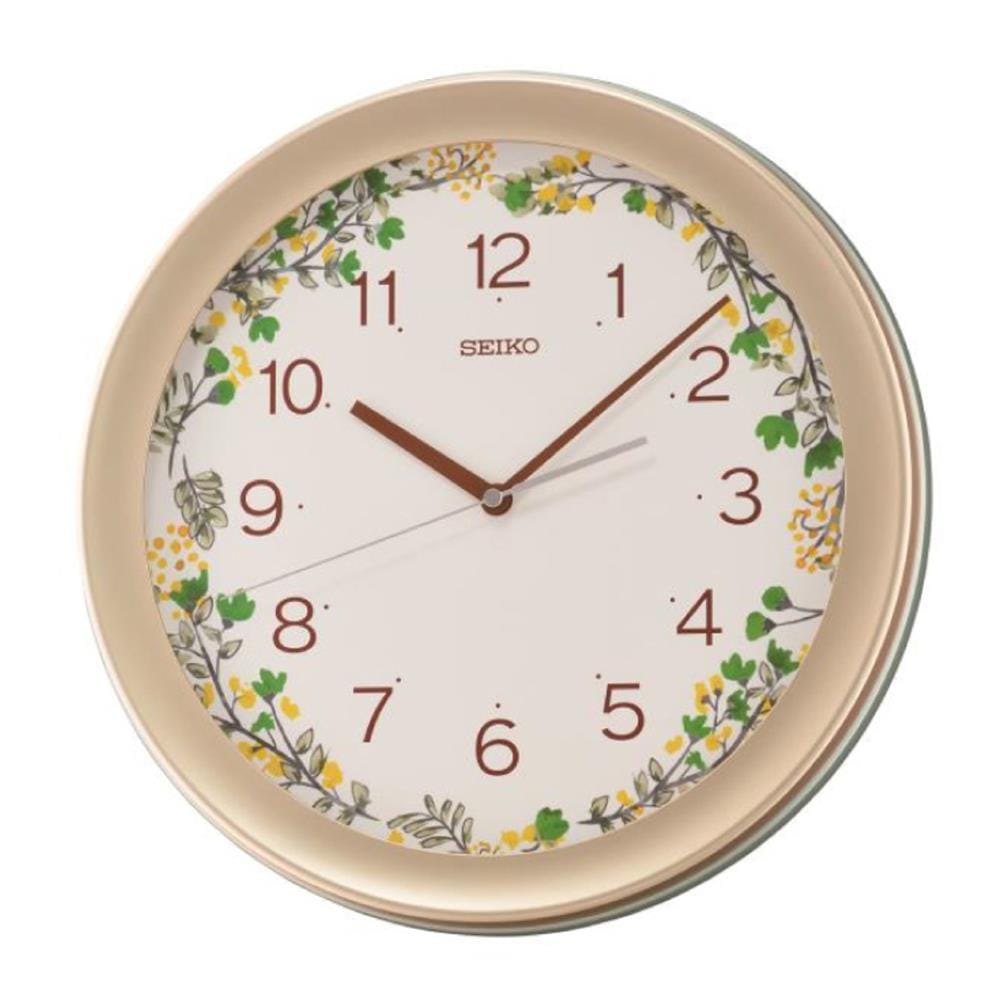 นาฬิกาแขวน SEIKO CLOCKS QXA777M 14.4 นิ้ว สีครีม