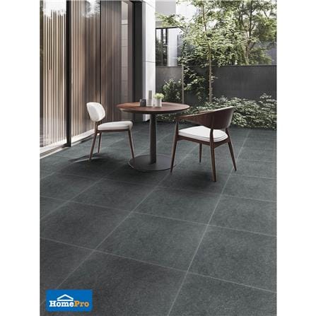 กระเบื้องพื้นพอร์ซเลน 60x60 ซม. COTTO ESPANA เมเทออร์ แอนตราซิต้า R10 ดำ PM 1.44 ตร.ม._2