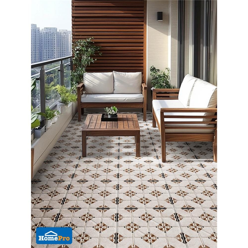 กระเบื้องพื้น 50x50 ซม. TARA ตอติย่า น้ำตาล A 1 ตร.ม.
