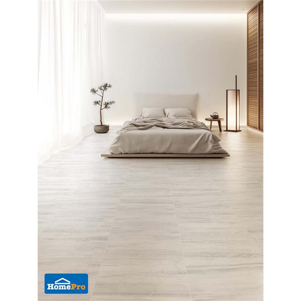 กระเบื้องพื้นพอร์ซเลน 60x60 ซม. COTTO ESPANA ลักซ์ชัวรี่ ไวท์ R10 PM 1.08 ตร.ม.