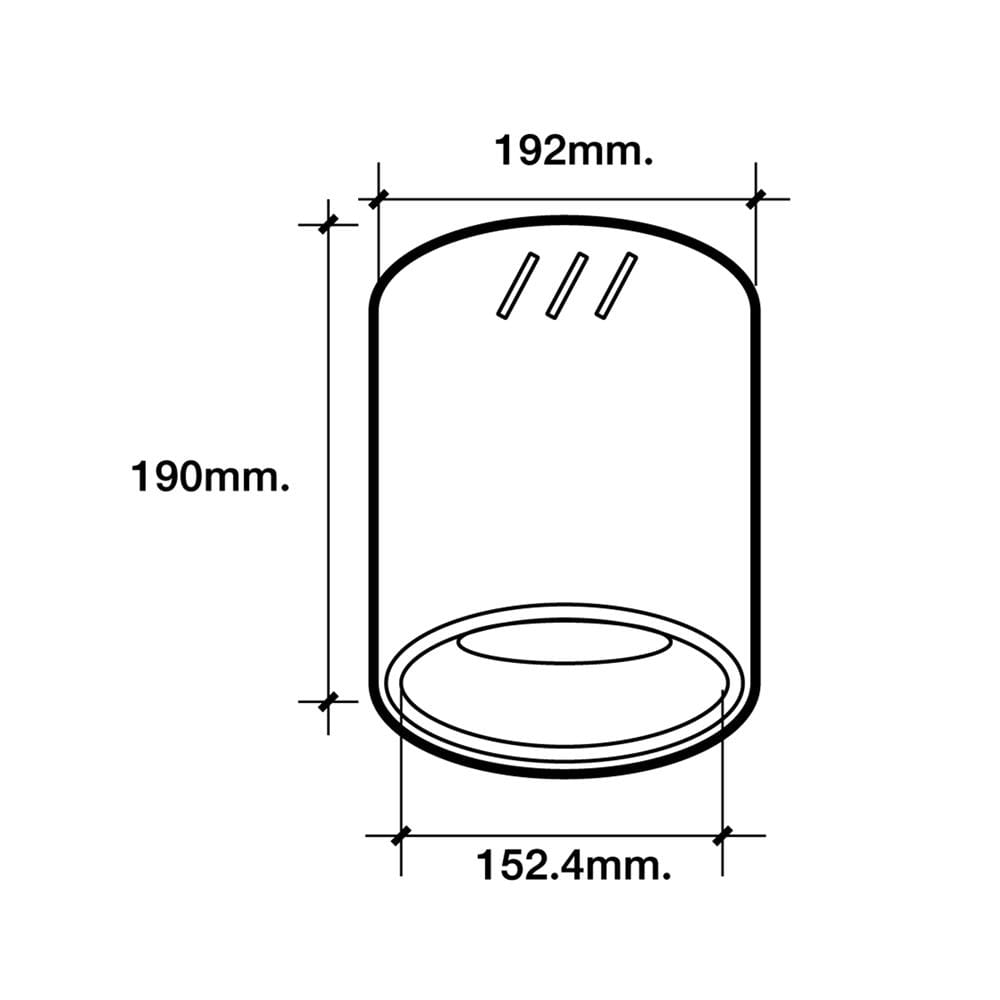ดาวน์ไลท์ LUMAX HFIDR0006W 6 นิ้ว สีขาว กลม