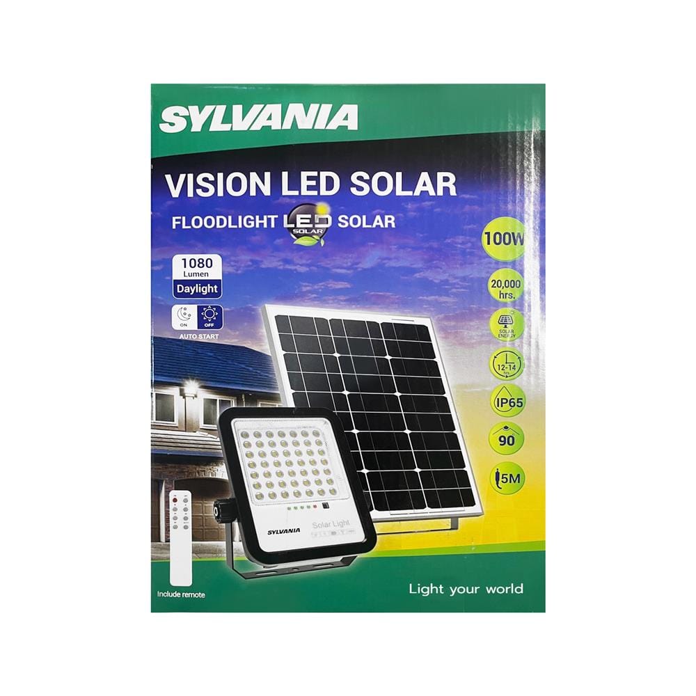 ไฟสปอตไลท์ LED SYLVANIA SOLAR VISION 100 วัตต์ DAYLIGHT สีดำ