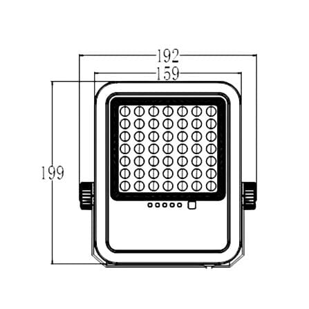 ไฟสปอตไลท์ LED SYLVANIA SOLAR VISION 100 วัตต์ DAYLIGHT สีดำ_7