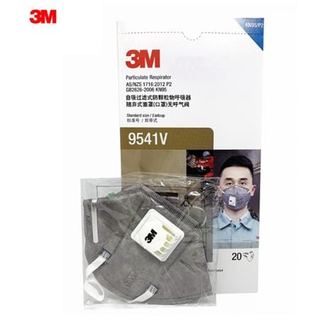 หน้ากากป้องกันฝุ่นและกลิ่น มีวาล์ว N95 3M 9541V P2_2