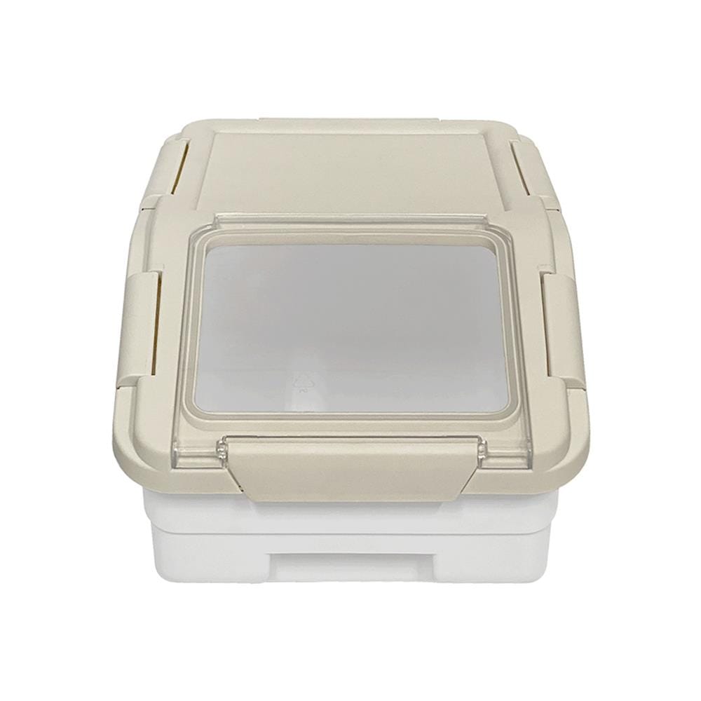 ถังข้าวสารฝาล็อก KECH AIR LOCK 5 กก. สีขาว/ครีม
