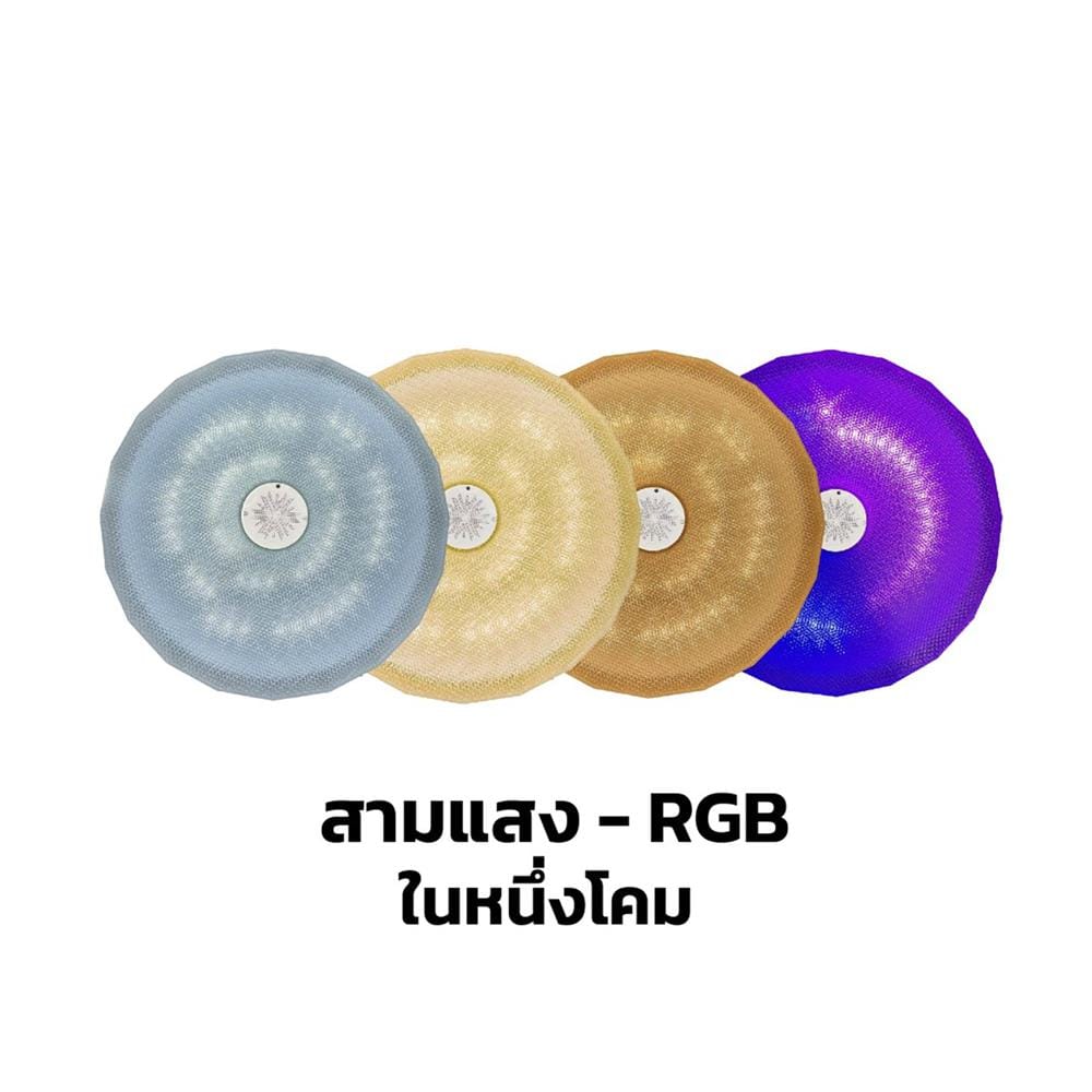 ไฟเพดาน LED RACER AI IU 18 นิ้ว 60 วัตต์ DAYLIGHT/COOL WHITE/WARM WHITE/RGB สีขาว