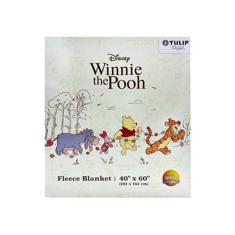 ผ้าห่ม TULIP POOH 40X60 นิ้ว 02106-TFG14
