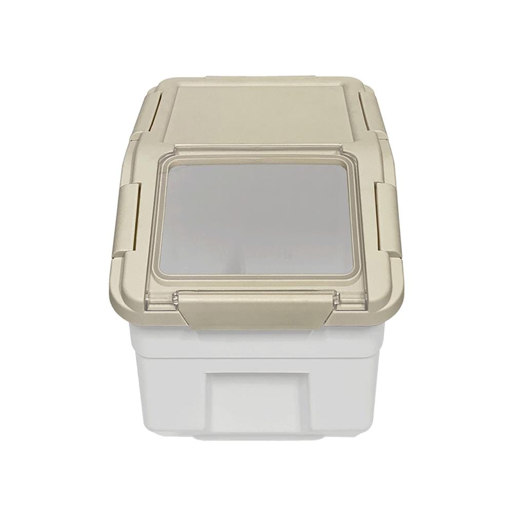 ถังข้าวสารฝาล็อก KECH AIR LOCK 10 กก. สีขาว/ครีม