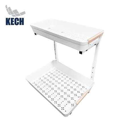 ชั้นวางอเนกประสงค์แบบเลื่อนได้ 2 ชั้น KECH SLIDE สีขาว_0