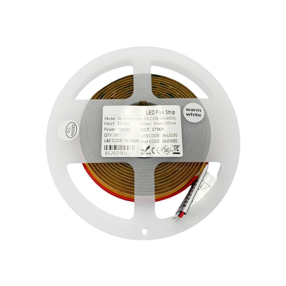 ไฟเส้น LED L&E 16-05928 12 วัตต์ 3 เมตร WARM WHITE