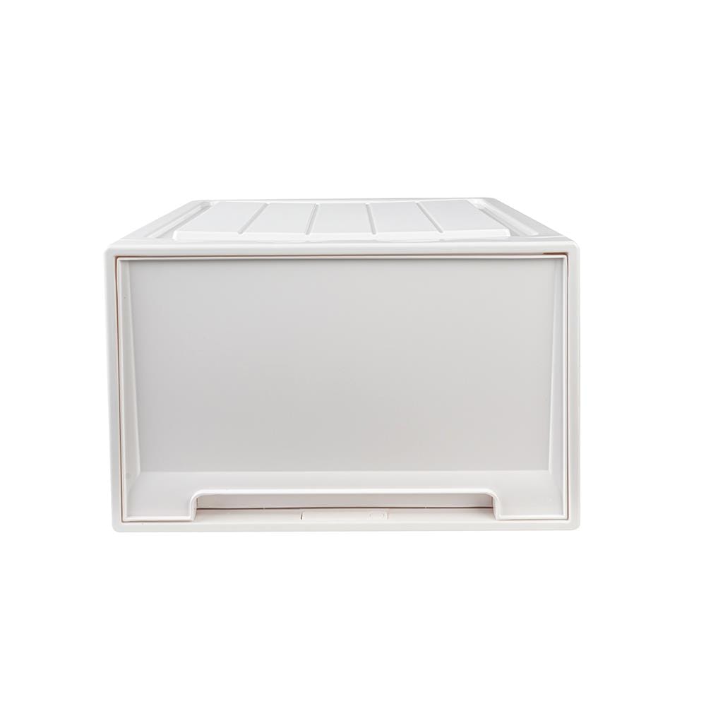 กล่องลิ้นชัก STACKO NETA SIZE L 45X44X29.7 ซม. สีขาว