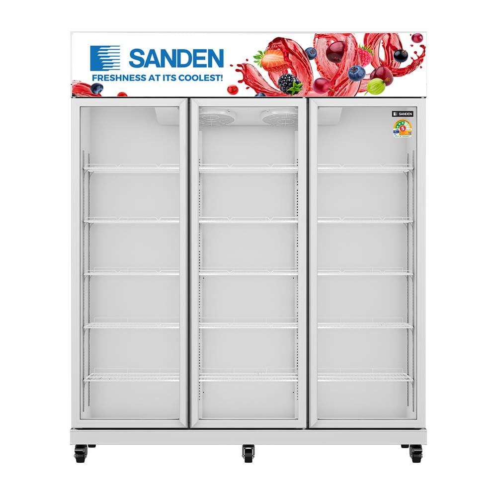ตู้เครื่องดื่ม 3 ประตู SANDEN SMI-1200 41 คิว สีขาว
