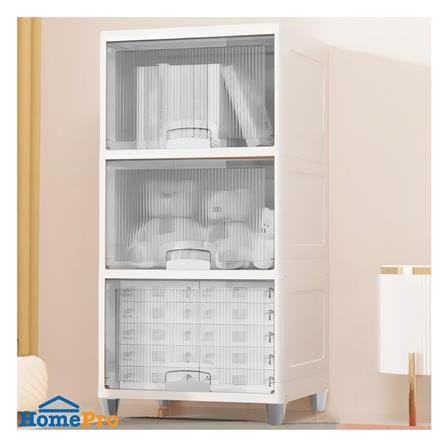 ตู้บานเปิดบน 3 ชั้น STACKO MOREZ 45X38X90 ซม. สีขาว_3
