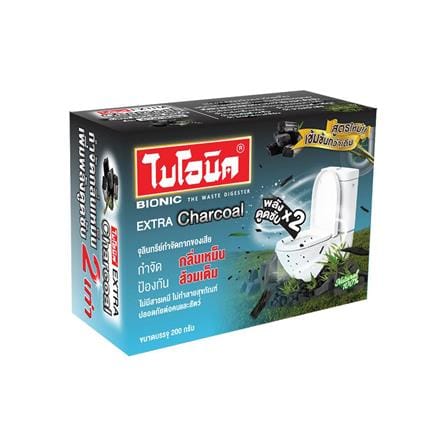 ผงจุลินทรีย์สุขภัณฑ์ BIONIC 200 กรัม CHARCOAL_2