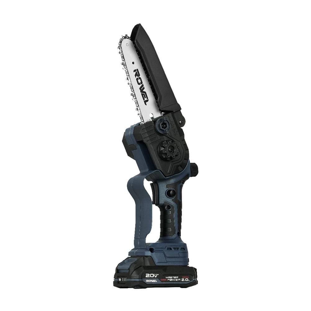 เลื่อยโซ่ไร้สาย (พร้อมแบตเตอรี่) ROWEL GT-DSH600 6 นิ้ว 20 โวลต์ พร้อมด้าม