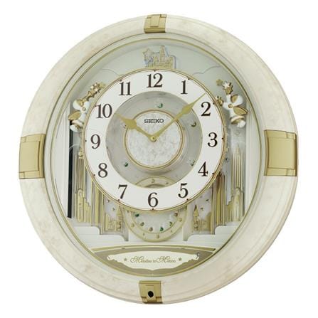 นาฬิกาแขวน SEIKO CLOCKS QXM603W 16.7X16.2 นิ้ว สีขาว_0