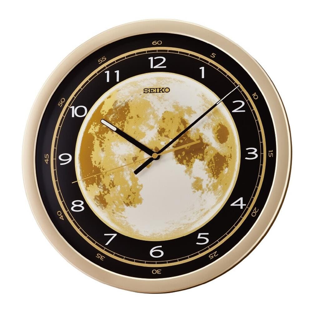 นาฬิกาแขวน SEIKO CLOCKS QXA831G 15.7 นิ้ว สีทอง