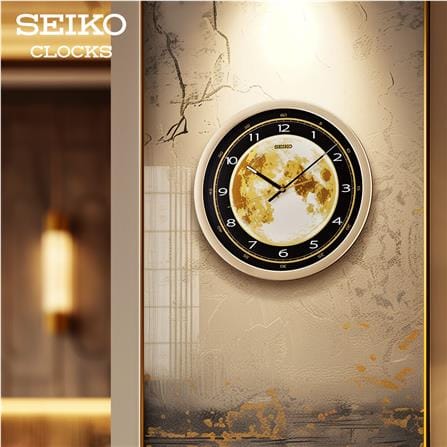 นาฬิกาแขวน SEIKO CLOCKS QXA831G 15.7 นิ้ว สีทอง_5