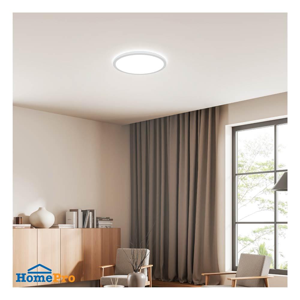 ไฟเพดาน LED LAMPTAN BEHIND 11.5 นิ้ว 24 วัตต์ DAYLIGHT/COOL WHITE/WARM WHITE สีขาว