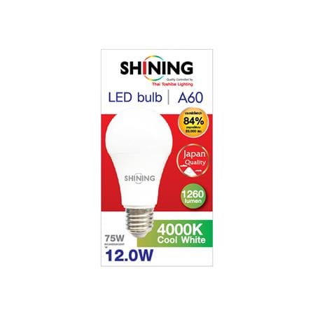 หลอด LED SHINING A60 12 วัตต์ COOL WHITE E27_2