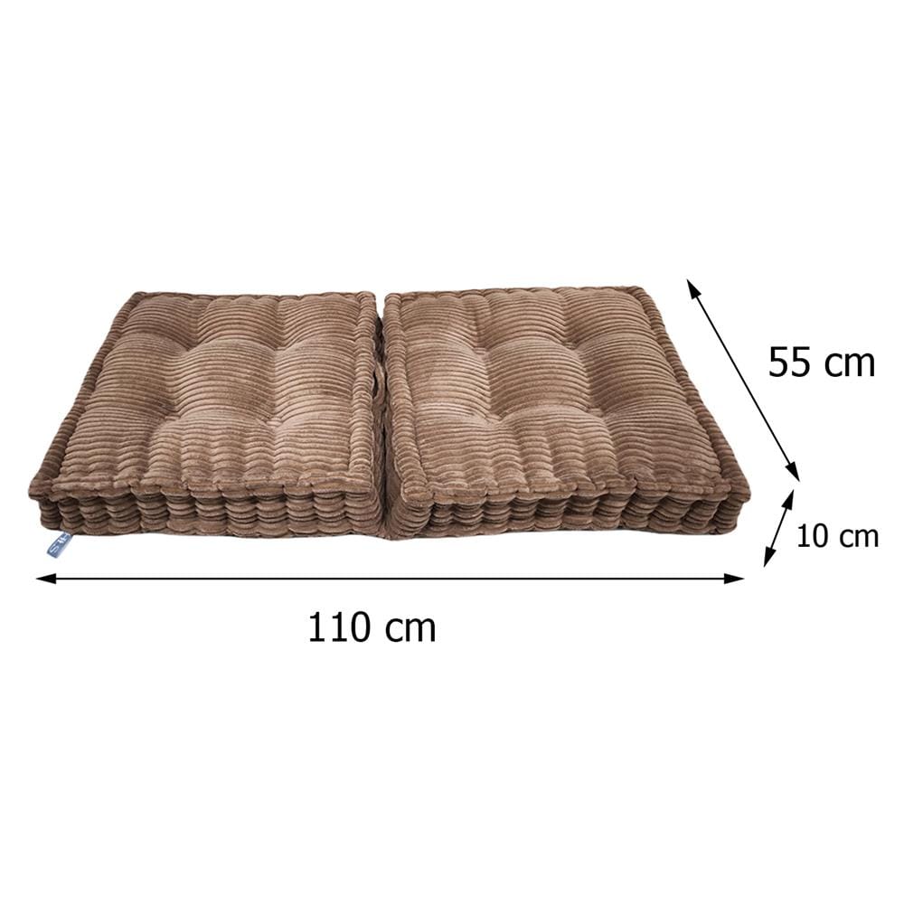 เบาะรองนั่ง HOME LIVING STYLE FLIP 44X22 นิ้ว สีน้ำตาล