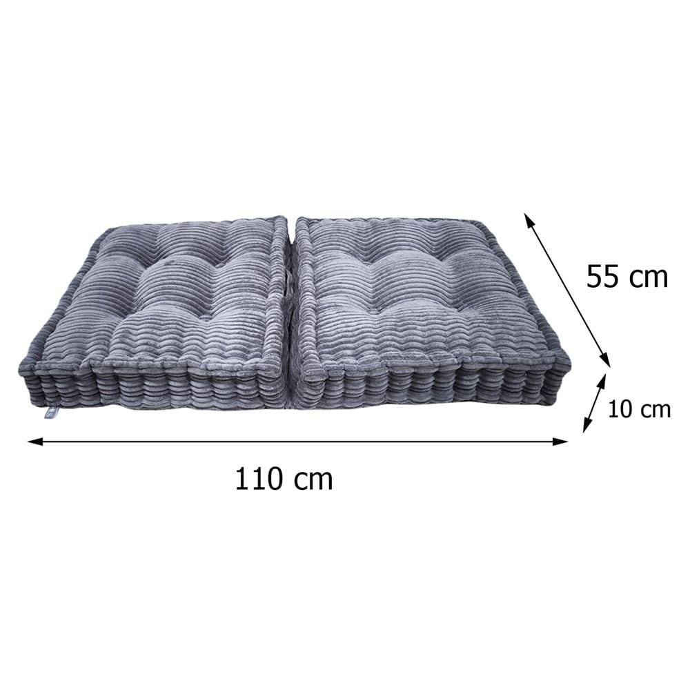 เบาะรองนั่ง HOME LIVING STYLE FLIP 44X22 นิ้ว สีเทา