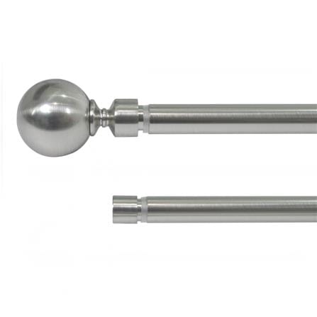 ราง 2 ชั้น ยืดหด HOME LIVING STYLE METAL 120-210 ซม. สีเงิน_0